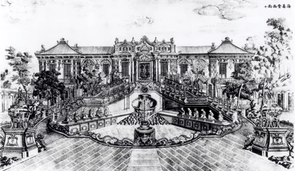 Palace of the Calm of the Sea and the Water Clock, Garden of Yuan Ming Yuan, Peking